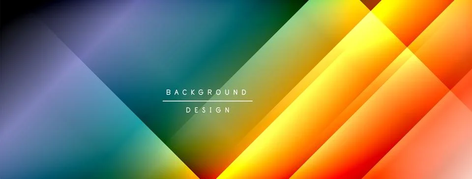 Colorful gradient with lines made of shadow and light. Creative background Stock Illustration