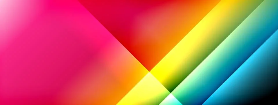 Colorful gradient with lines made of shadow and light. Creative background Stock Illustration