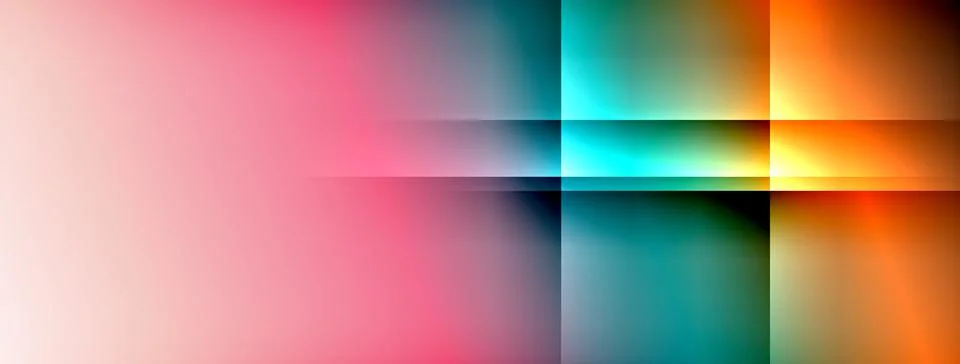Colorful gradient with lines made of shadow and light. Creative background Illustrazione stock
