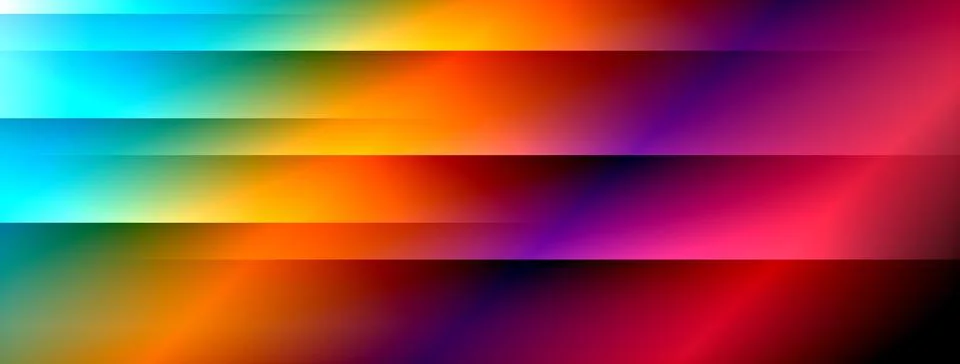 Colorful gradient with lines made of shadow and light. Creative background Stock Illustration