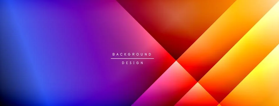 Colorful gradient with lines made of shadow and light. Creative background Stock Illustration