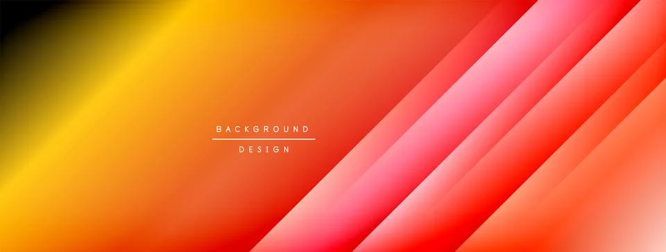 Colorful gradient with lines made of shadow and light. Creative background Stock Illustration