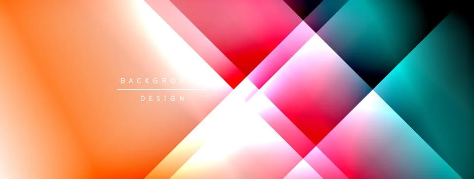 Colorful gradient with lines made of shadow and light. Creative background Stock Illustration