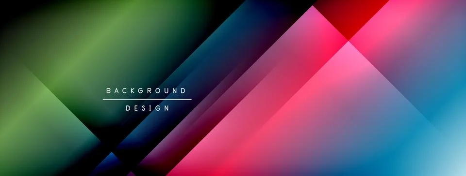 Colorful gradient with lines made of shadow and light. Creative background Ilustração Stock