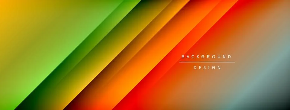 Colorful gradient with lines made of shadow and light. Creative background Stock Illustration