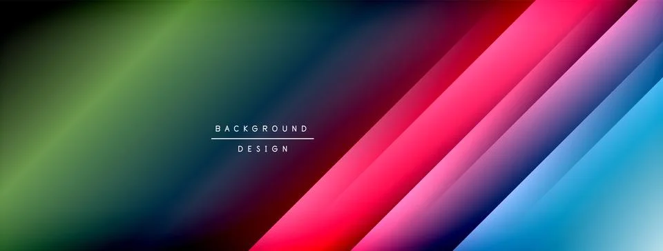 Colorful gradient with lines made of shadow and light. Creative background Stock Illustration