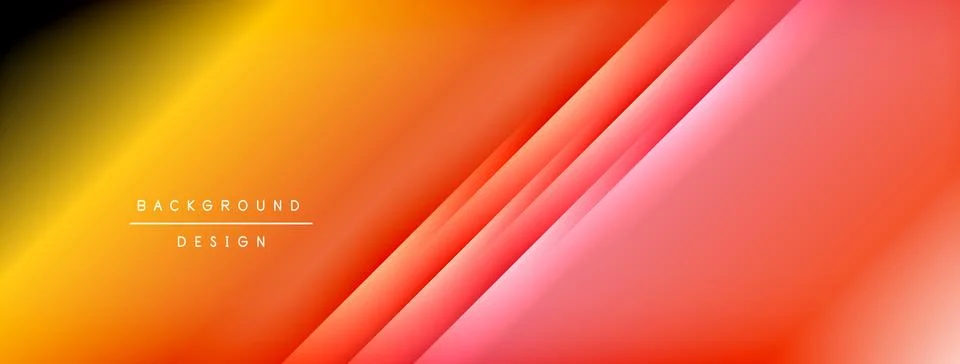 Colorful gradient with lines made of shadow and light. Creative background Ilustração Stock