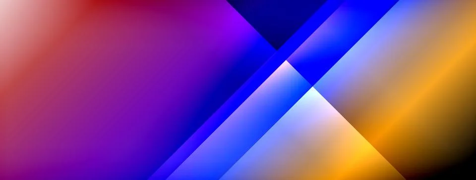 Colorful gradient with lines made of shadow and light. Creative background Stock Illustration