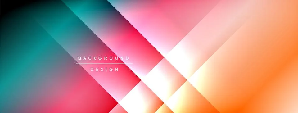 Colorful gradient with lines made of shadow and light. Creative background Stock Illustration