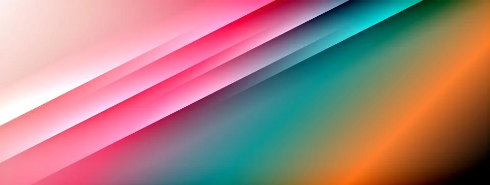 Colorful gradient with lines made of shadow and light. Creative background Stock Illustration