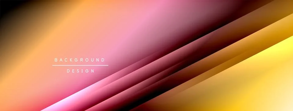 Colorful gradient with lines made of shadow and light. Creative background Stock Illustration