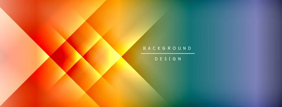 Colorful gradient with lines made of shadow and light. Creative background Stock Illustration