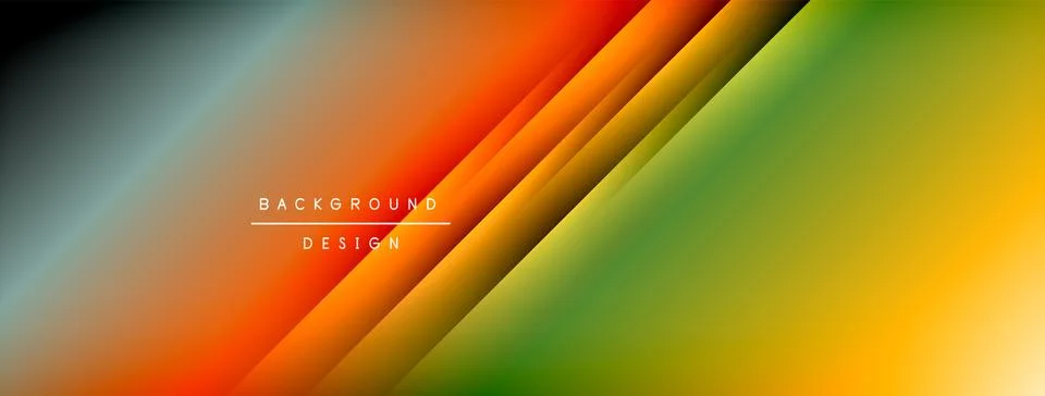 Colorful gradient with lines made of shadow and light. Creative background Stock Illustration