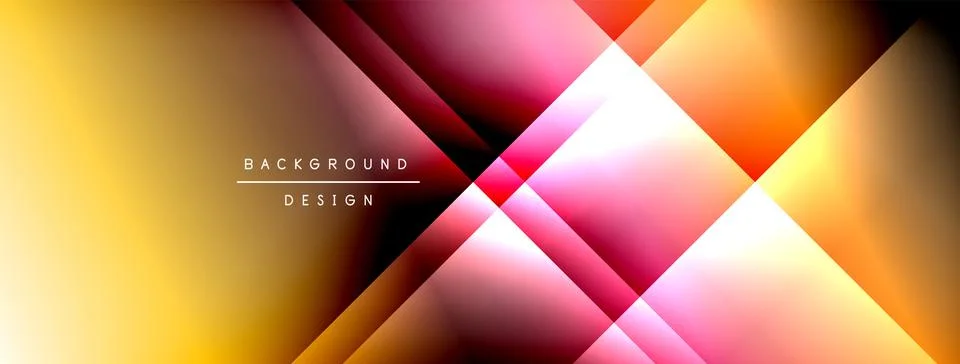 Colorful gradient with lines made of shadow and light. Creative background Stockillustratie