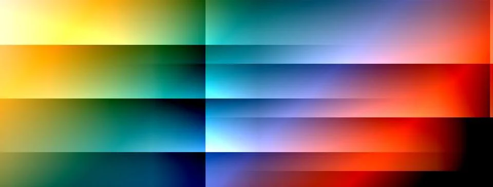 Colorful gradient with lines made of shadow and light. Creative background Stock Illustration