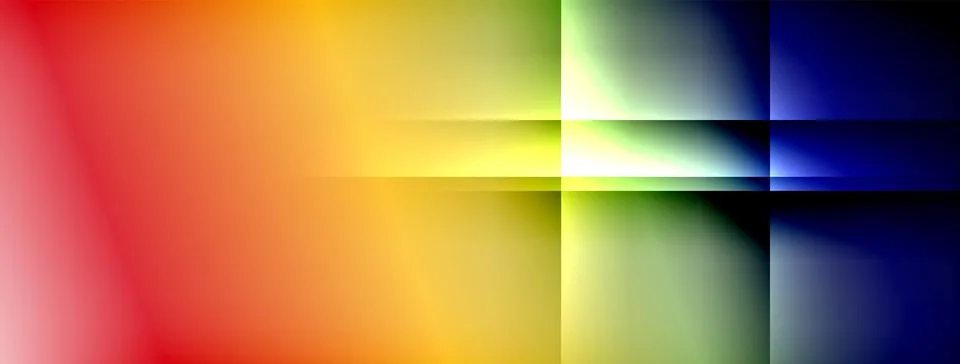 Colorful gradient with lines made of shadow and light. Creative background Stock Illustration
