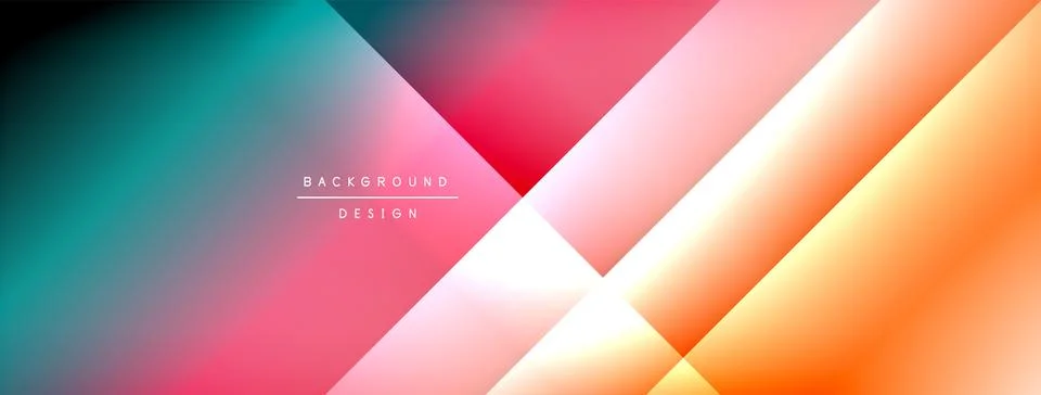 Colorful gradient with lines made of shadow and light. Creative background Stockillustratie