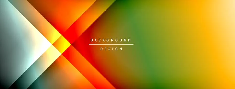 Colorful gradient with lines made of shadow and light. Creative background Stock Illustration
