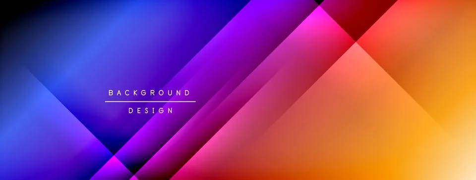 Colorful gradient with lines made of shadow and light. Creative background Stock Illustration