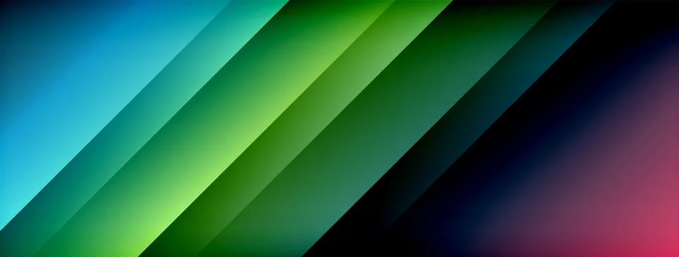 Colorful gradient with lines made of shadow and light. Creative background Illustrazione stock