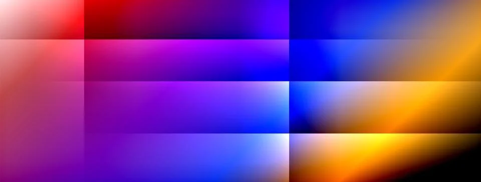 Colorful gradient with lines made of shadow and light. Creative background Illustrazione stock
