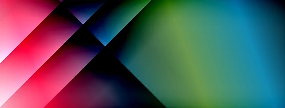 Colorful gradient with lines made of shadow and light. Creative background Illustrazione stock