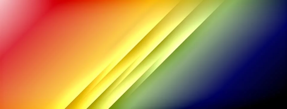 Colorful gradient with lines made of shadow and light. Creative background Illustrazione stock