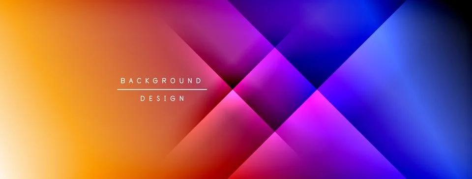 Colorful gradient with lines made of shadow and light. Creative background Stock Illustration