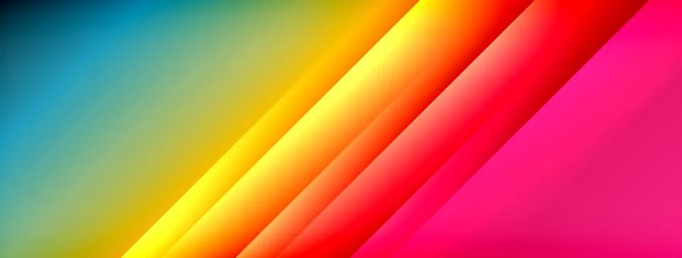 Colorful gradient with lines made of shadow and light. Creative background Stock Illustration