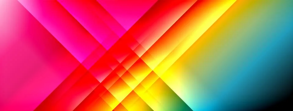 Colorful gradient with lines made of shadow and light. Creative background Stock Illustration