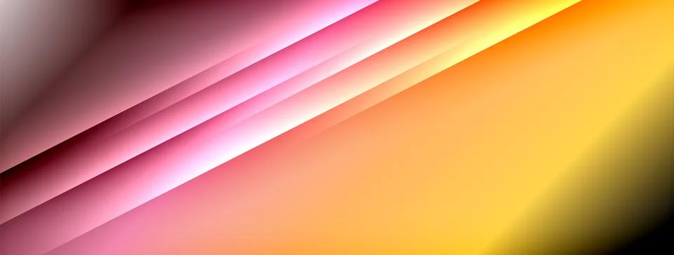 Colorful gradient with lines made of shadow and light. Creative background Illustrazione stock