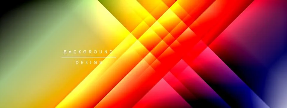 Colorful gradient with lines made of shadow and light. Creative background Stock Illustration
