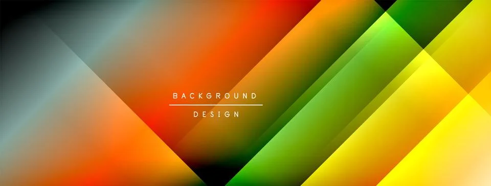 Colorful gradient with lines made of shadow and light. Creative background Stock Illustration