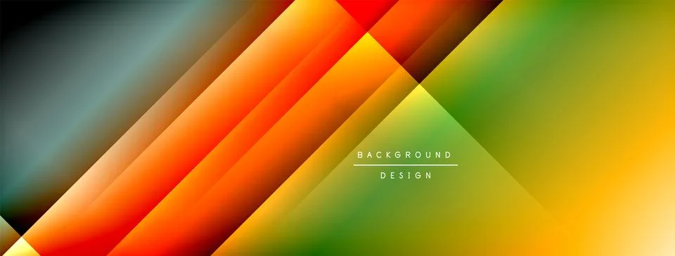 Colorful gradient with lines made of shadow and light. Creative background Stock Illustration