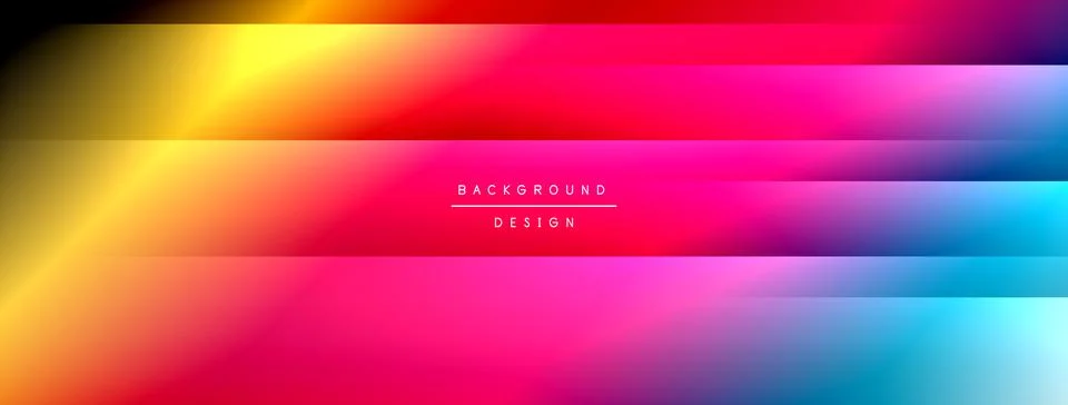 Colorful gradient with lines made of shadow and light. Creative background Stock Illustration