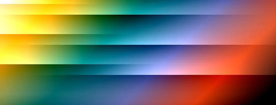 Colorful gradient with lines made of shadow and light. Creative background Stock Illustration