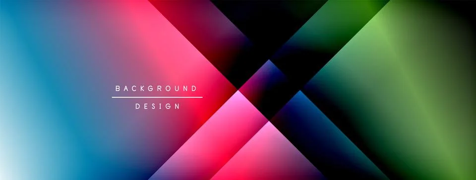 Colorful gradient with lines made of shadow and light. Creative background Stock Illustration