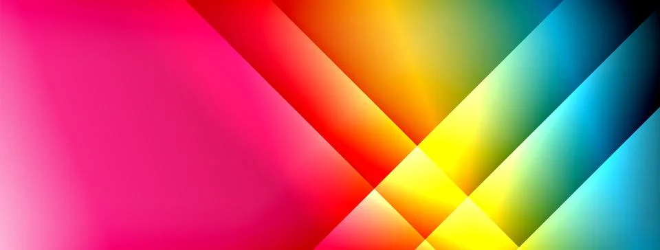 Colorful gradient with lines made of shadow and light. Creative background Stock Illustration
