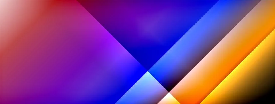 Colorful gradient with lines made of shadow and light. Creative background Illustrazione stock