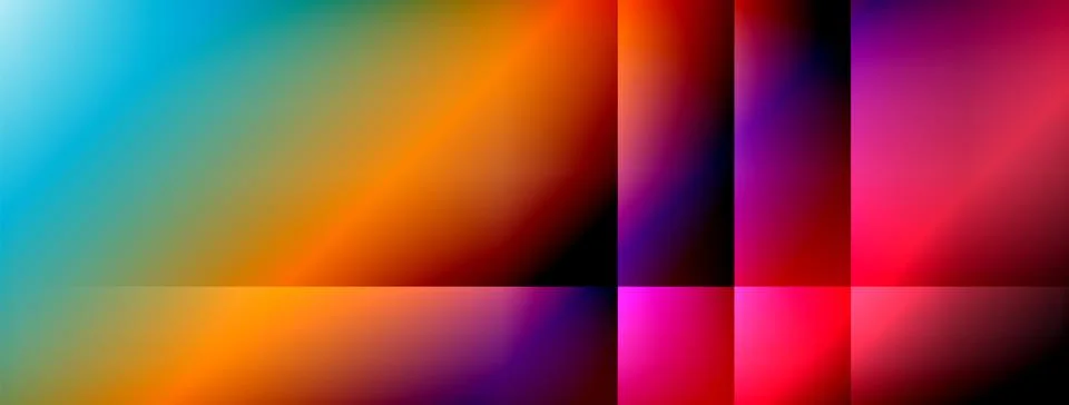 Colorful gradient with lines made of shadow and light. Creative background Stock Illustration