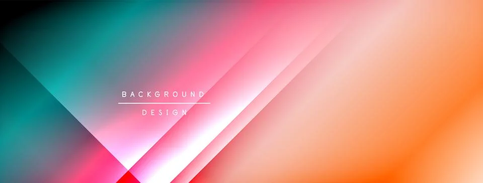 Colorful gradient with lines made of shadow and light. Creative background Stock Illustration