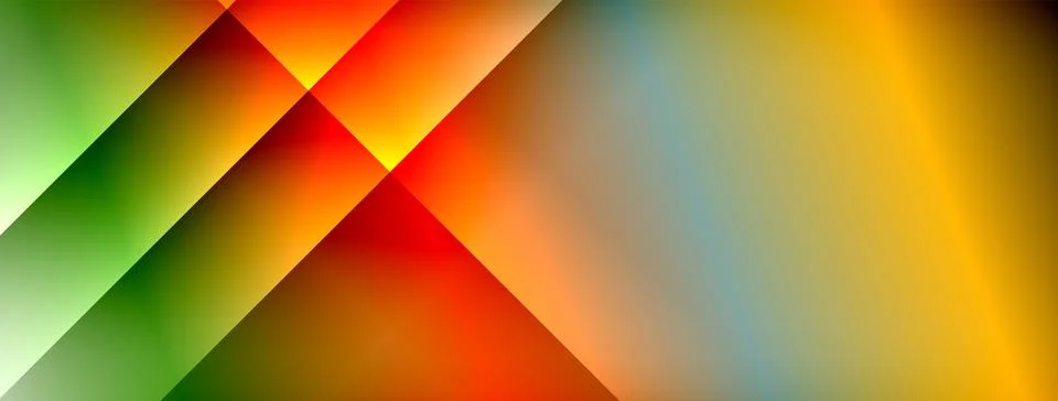 Colorful gradient with lines made of shadow and light. Creative background Stock Illustration