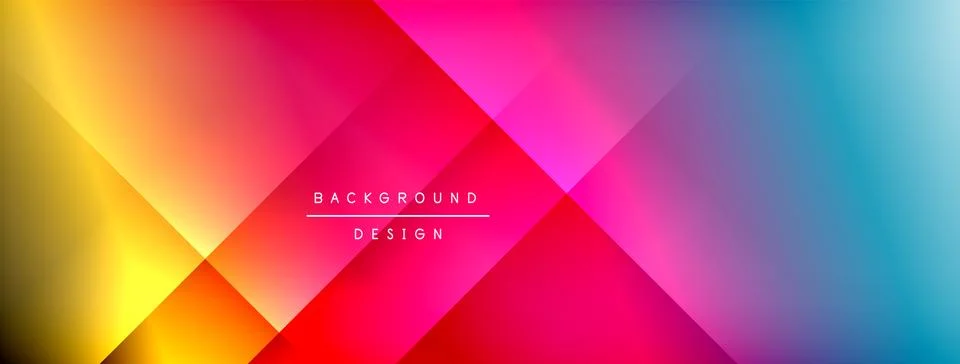 Colorful gradient with lines made of shadow and light. Creative background Illustrazione stock