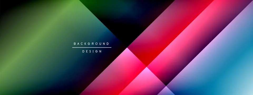 Colorful gradient with lines made of shadow and light. Creative background Stock Illustration