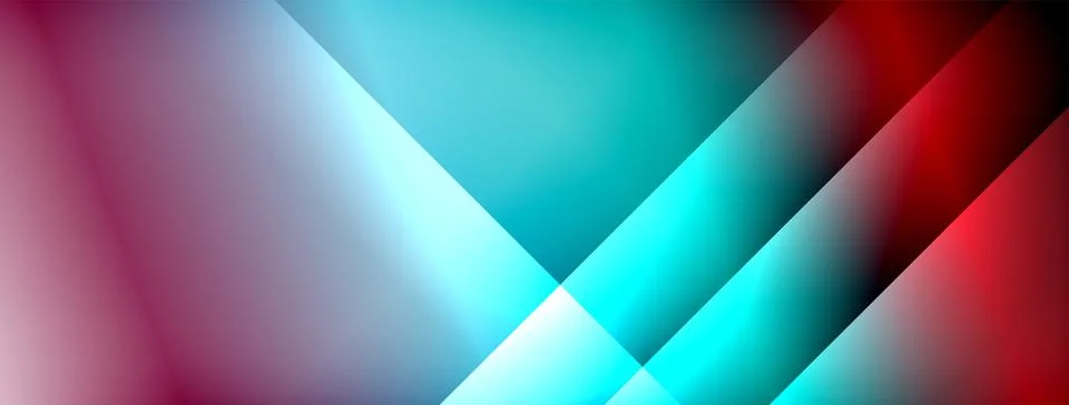 Colorful gradient with lines made of shadow and light. Creative background Stock Illustration