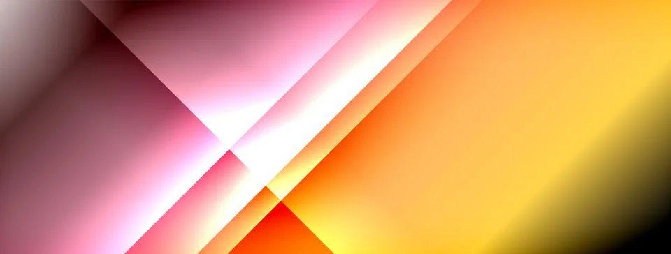 Colorful gradient with lines made of shadow and light. Creative background Stock Illustration