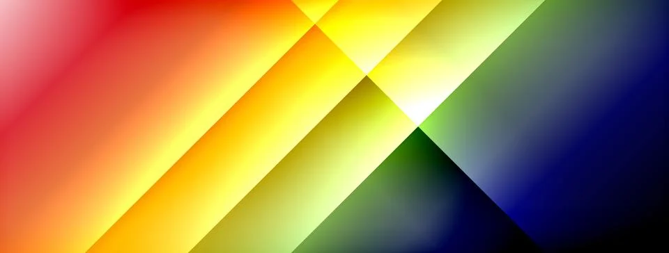 Colorful gradient with lines made of shadow and light. Creative background Stock Illustration