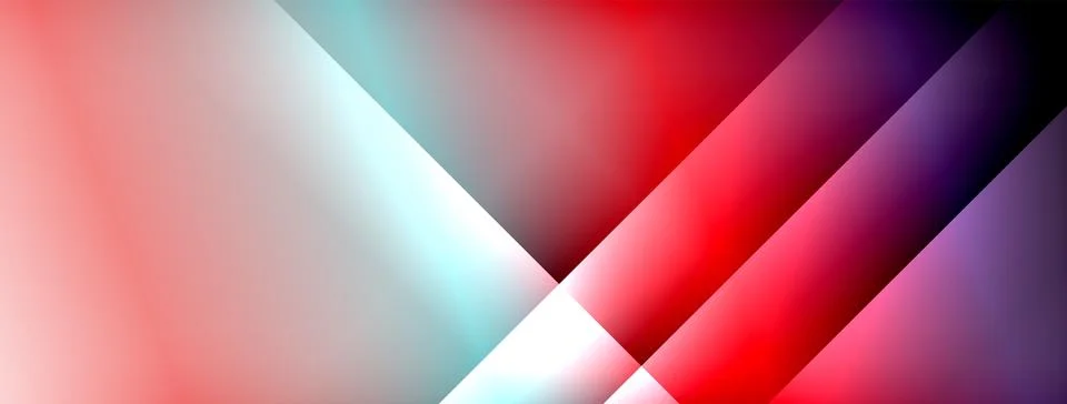Colorful gradient with lines made of shadow and light. Creative background Illustrazione stock