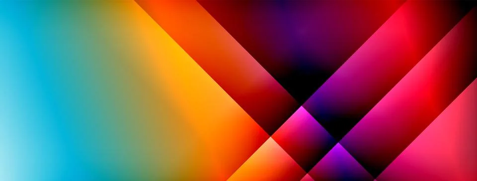 Colorful gradient with lines made of shadow and light. Creative background Stock Illustration