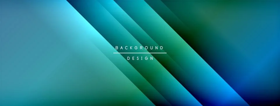 Colorful gradient with lines made of shadow and light. Creative background Stock Illustration